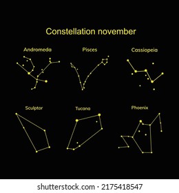 Constellations of the month of november