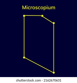 Constellations on a dark blue background