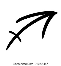constellations of the Sagittarius star horoscope. vector illustration