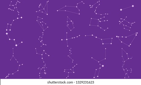 Constellations set vector design