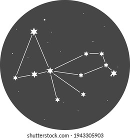 Constellations of the southern hemisphere of the Pavo