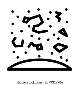 constellations space stars line icon vector. constellations space stars sign. isolated contour symbol black illustration