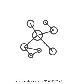 Constellations Thin Line Icon, constellation icon vector from space collection. Thin line constellation outline icon vector illustration. Linear symbol for use on web and mobile apps