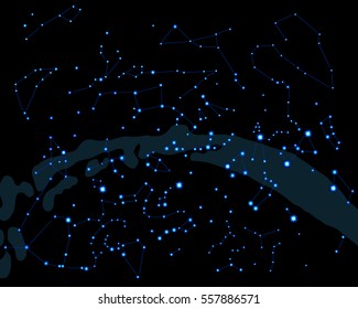 Constellations. Vector illustration.