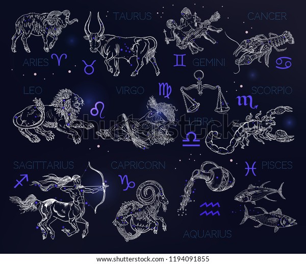 Sozvezdiya Znaki Zodiaka Goroskop Oven Telec Bliznecy Rak Lev Deva Vesy Skorpion Strelec Kozerog Vodolej Ryby