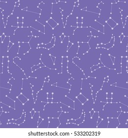 constellations of the zodiac signs vector pattern