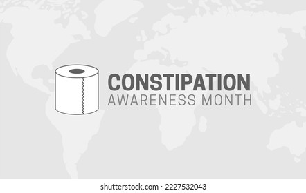 Constipation Awareness Month Background Illustration