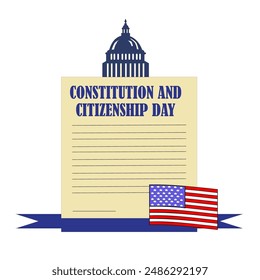 Constitution and Citizenship Day Vector Design