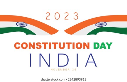 Verfassung Tag india. Hintergrund, Banner, Karte, Poster, Vorlage. Vektorgrafik.
