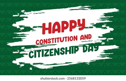 Constitution Day in Mexico. National happy holiday, celebrated annual in February 4. Mexican pattern and colors. Patriotic elements.