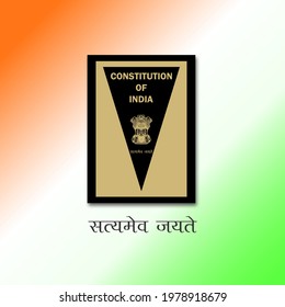 Constitution Of India ,Vector Illustration.