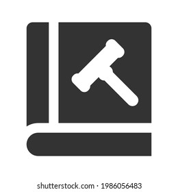 Icono de la ley constitucional (ilustración vectorial)