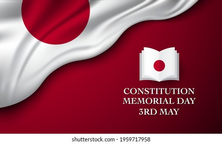Constitution Memorial Day Background Design. Banner, Poster, Greeting Card. Vector Illustration.