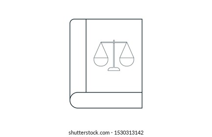constitutional law icon. Trendy flat vector constitutional law icon on white background from law and justice collection, vector illustration can be use for web and mobile, eps10