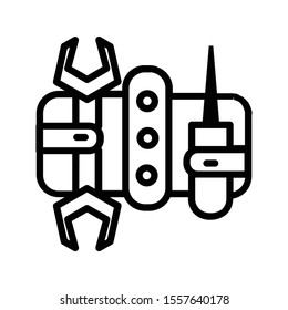constraction tools equipment line icon