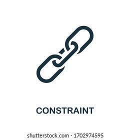 Constraint icon. Simple element from regulation collection. Filled Constraint icon for templates, infographics and more.