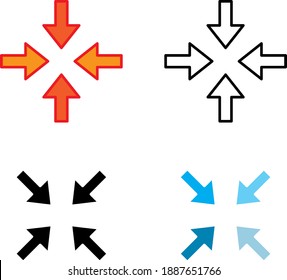 Constraint icon, vector line illustration	