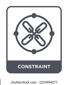 constraint icon vector on white background, constraint trendy filled icons from Geometric figure collection, constraint simple element illustration