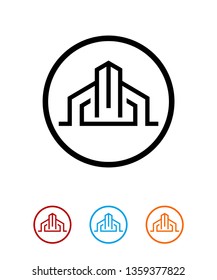 constrcution icon, city icon, architectre icon, vector, icon
