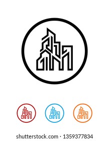 constrcution icon, city icon, architectre icon, vector, icon