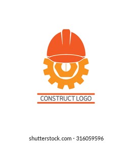 Construct Building Logo On White Background Stock Vector (Royalty Free ...