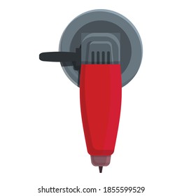 Construct grinding machine icon. Cartoon of construct grinding machine vector icon for web design isolated on white background