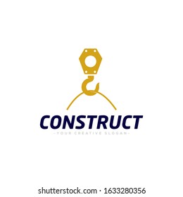 Construct Logo, Crane Logo, Build Logo Vector