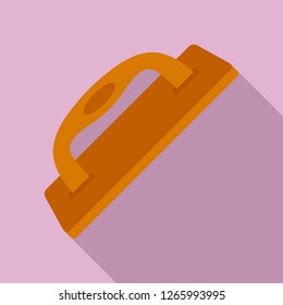 Construct wood tool icon. Flat illustration of construct wood tool vector icon for web design