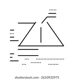 constructed road layers line icon vector. constructed road layers sign. isolated contour symbol black illustration