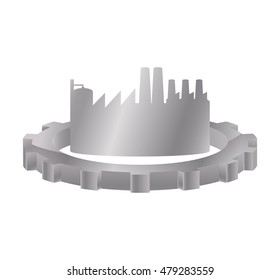 constructer and plant icon. Construction repair factory and industry theme. Isolated design. Vector illustration