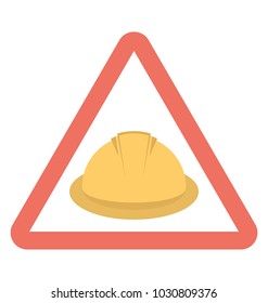 
Construction ahead symbol, under construction sign
