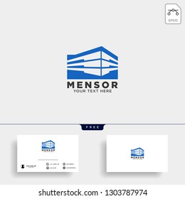 Construction architect logo design icon vector element
