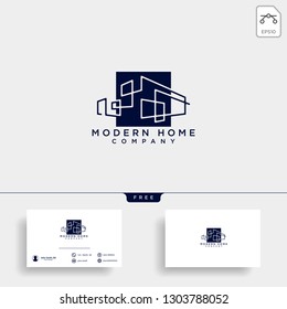 Construction architect logo design icon vector element