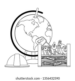 construction architectural cartoon