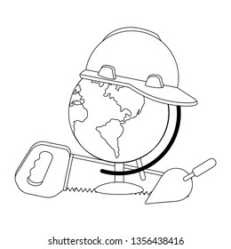 construction architectural cartoon