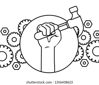 construction architectural cartoon