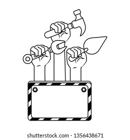 construction architectural cartoon