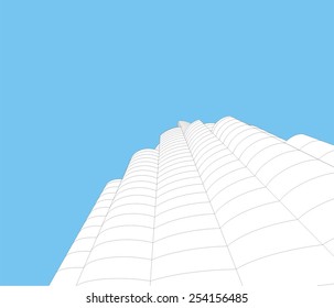 Construction architecture. Building concept