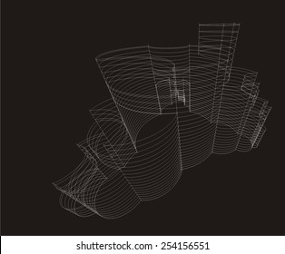 Construction architecture. Building concept