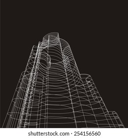 Construction architecture. Building concept