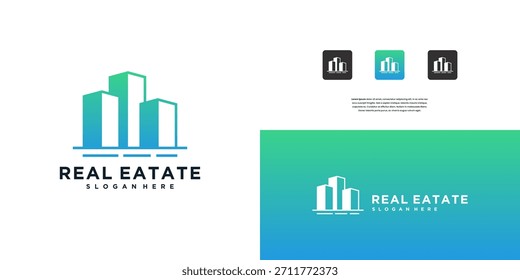 Construction Architecture Building Logo. Flat Vector Logo Design Template Element