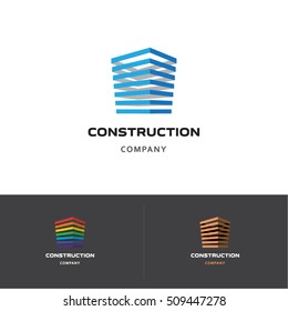 Construction & Architecture Company - Idea of Vector Logo. Building & Development company business visual identity.
