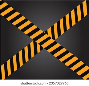 construction area caution industrial warning alert yellow and dark 