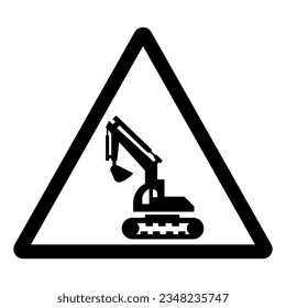 Construction Area Symbol Sign, Vector Illustration, Isolate On White Background Label. EPS10