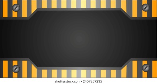 Construction background With Copyspace Area and yellow Stripes 
