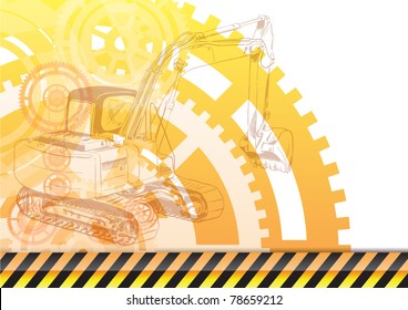 Construction Background Loader Stock Vector (Royalty Free) 78659212 ...