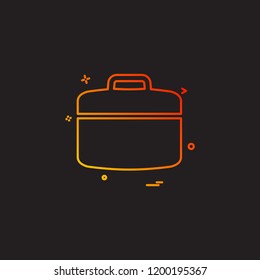 Construction bag work labour icon vector