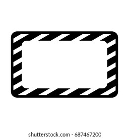 construction banner board icon