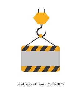 construction banner hanging icon