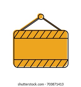 construction banner hanging icon